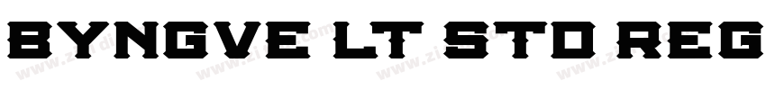 Byngve LT Std Regula字体转换